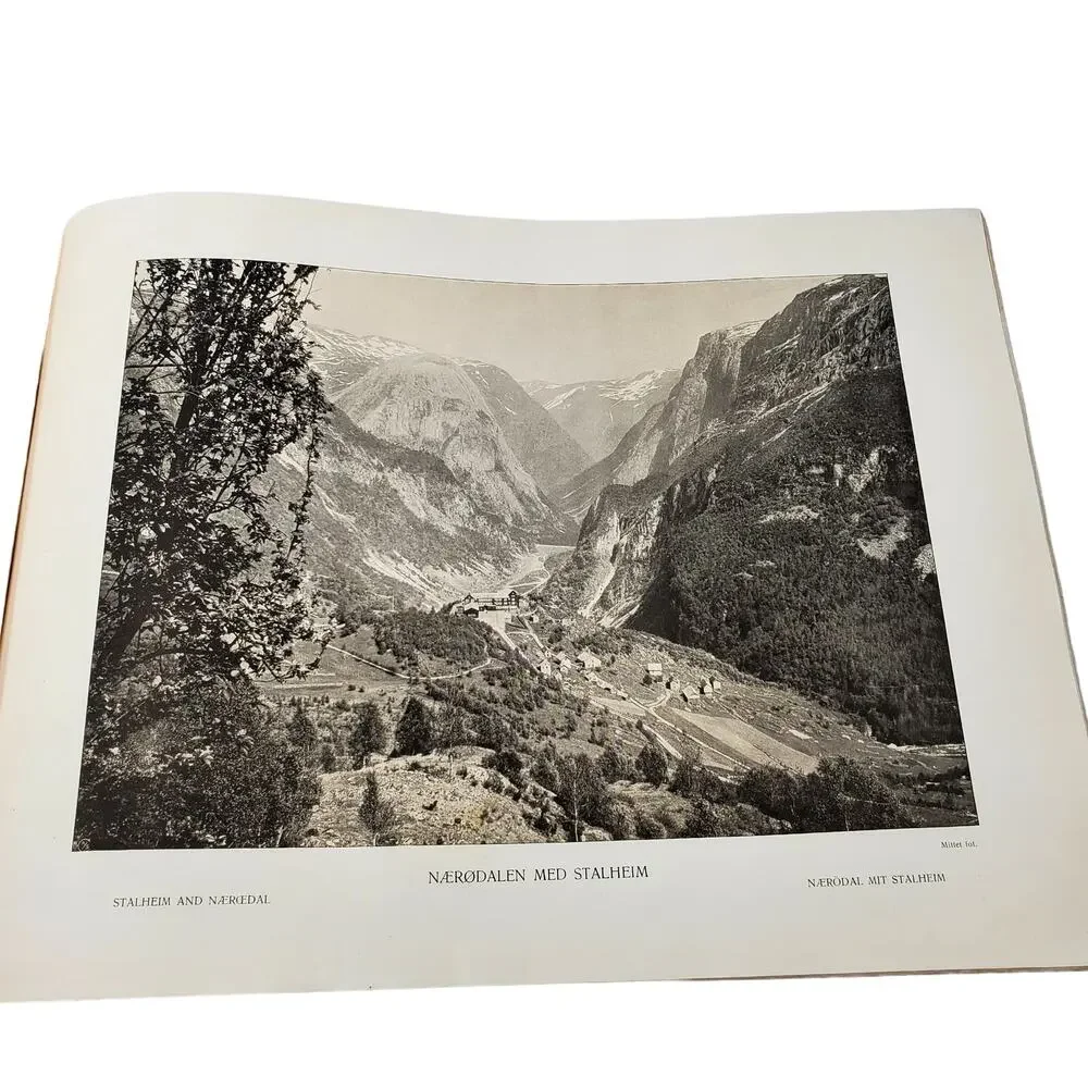 NORGE Norwegian Photos by Mittet & Co RARE 1913 Bookblock Tourist Photo Book